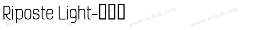 Riposte Light字体转换